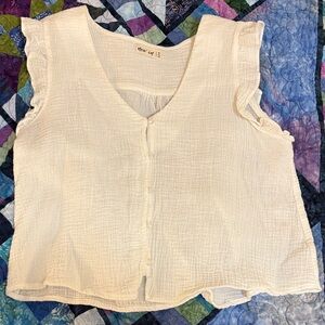 Brand New- White Sleeveless Top